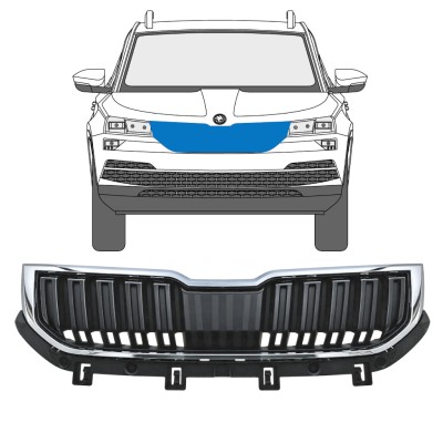 Grill til Skoda Karoq 2017-2022 / Sæt 17234