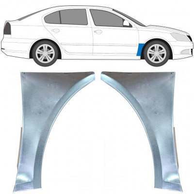 Skærmkant reparationsplade til Skoda Octavia 2004-2013 / Venstre+Højre / Sæt 9602