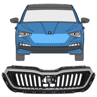 Grill til Skoda Scala 2019- 17229
