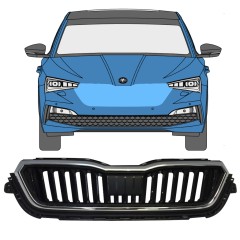 Grill til Skoda Scala 2019- / Sæt 11546
