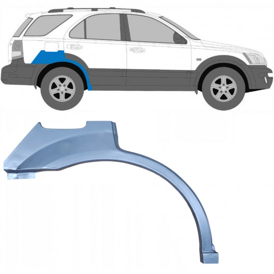 Bagskærm reparationspanel til Kia Sorento 2002-2009 / Højre 5113