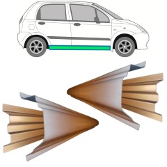 Dørpanel reparationsplade indre + ydre til Chevrolet Spark 2005-2010 / Venstre+Højre / Sæt 11784