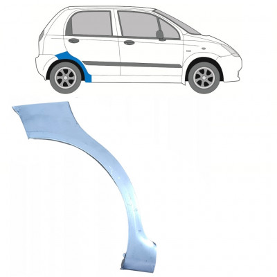 Bagskærm reparationspanel til Chevrolet Spark 2005-2010 / Højre 7391