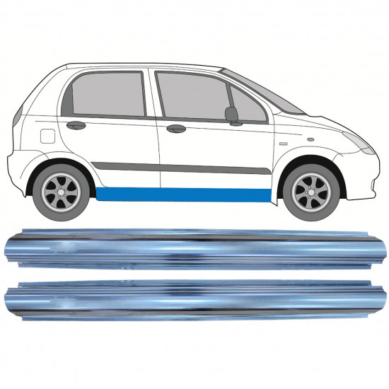 Dørpanel reparationsplade til Chevrolet Spark 2005-2010 / Venstre = Højre (symmetrisk) / Sæt 9763