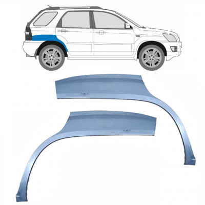 Bagskærm reparationspanel til Kia Sportage 2004-2010 / Venstre+Højre / Sæt 9225