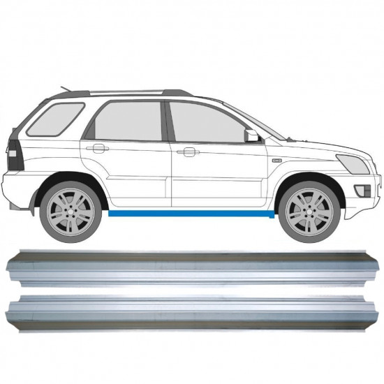 Dørpanel reparationsplade til Kia Sportage II 2004-2010 / Venstre = Højre (symmetrisk) 10504