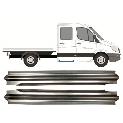 Bagerste reparationsdørpanel til Mercedes Sprinter 2006-2018 / Venstre+Højre / Dobbeltkabine / Sæt 14568