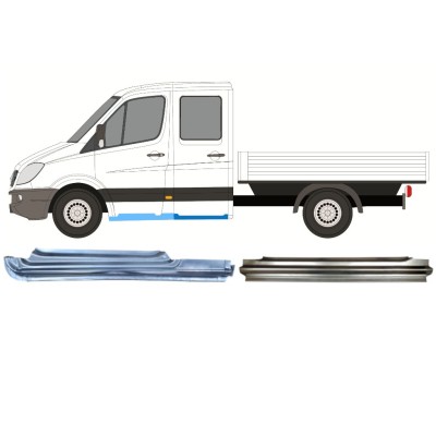 Reparationspanel sæt til Mercedes Sprinter 2006-2018 / Venstre / Dobbeltkabine / 14779