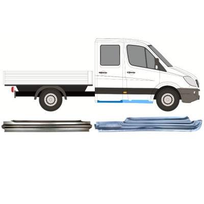 Reparationspanel sæt til Mercedes Sprinter 2006-2018 / Højre / Dobbeltkabine / 14732