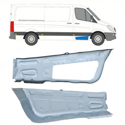 Dørtrin panel til Mercedes Sprinter 2006 - / Venstre+Højre / Sæt 10208