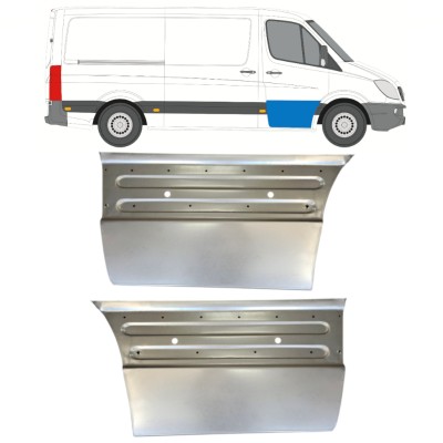 Reparationsplade dør foran til Mercedes Sprinter 2006-2018 / Venstre+Højre / Sæt 14727