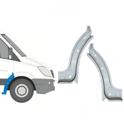 Indre reparationsplade til forreste hjulkasse til Mercedes Sprinter 2006-2018 / Venstre+Højre / Sæt 14724