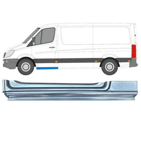 Reparationsdel til forreste dørtrin til Mercedes Sprinter 2006-2018 / Venstre 17270