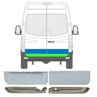 Reparationsplade til bagdør til Mercedes Sprinter 2006-2018 / Venstre+Højre / Sæt 6050