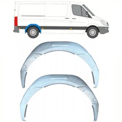 Bag hjulkasse indvendig reparationsplade til Mercedes Sprinter 2006-2018 / Venstre+Højre / Sæt 10114