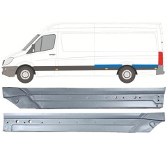 Bagskærm reparationspanel til Mercedes Sprinter 2006-2018 / Venstre / Sæt 12058