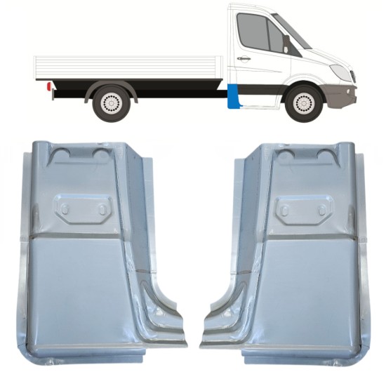 Reparationspanel til bageste hjørne til Mercedes Sprinter 2006-2018 / Venstre+Højre / Sæt 15071 Reparationspanel til bageste hjørne til Mercedes Sprinter 2006-2018 / Venstre+Højre / Sæt 15071