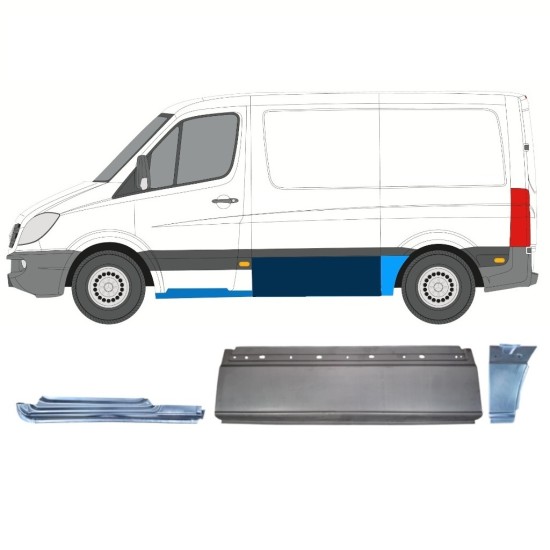 Reparationspanel sæt til Mercedes Sprinter 2006-2013 / Venstre / 15603