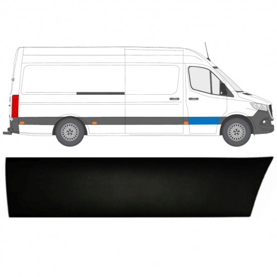 Pynteliste dør til Mercedes Sprinter 2018- / Højre 12926