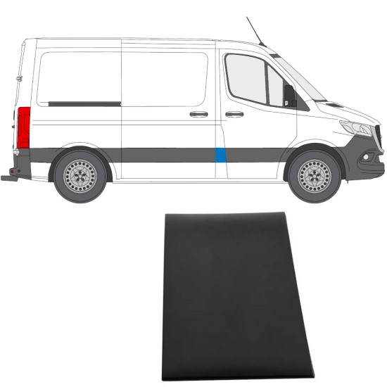 Sideliste til B-stolpe Ducato til Mercedes Sprinter 2018- / Højre 14885