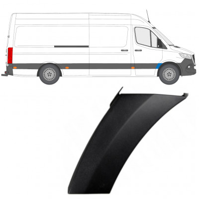 Skærmforøger foran til Mercedes Sprinter 2018- / Højre 12930