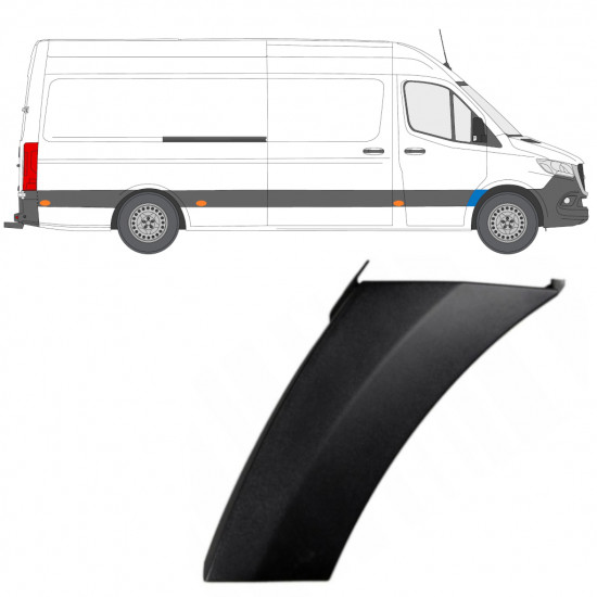 Skærmforøger foran til Mercedes Sprinter 2018- / Højre 12930