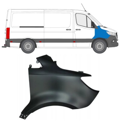 Forskærm til Mercedes Sprinter 2018- / Højre 14939