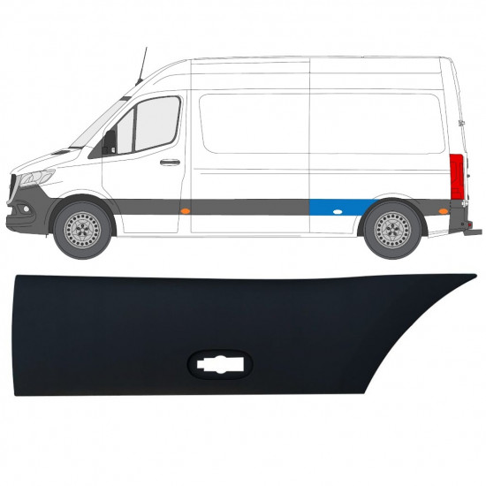 Pynteliste til bagskærm til Mercedes Sprinter 2018- / Venstre 12941