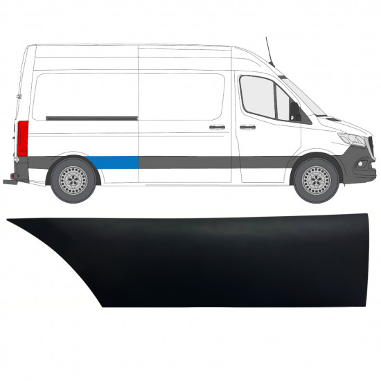 Pynteliste til bagskærm til Mercedes Sprinter 2018- / Højre 12938