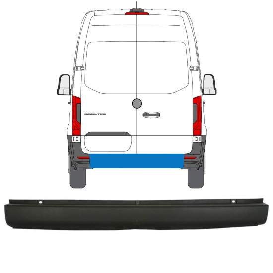 Bagkofanger til Mercedes Sprinter 2018- 14942 Bagkofanger til Mercedes Sprinter 2018- 14942