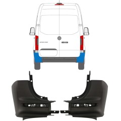 Hjørne af bageste stødfanger til Mercedes Sprinter 2018- / Venstre+Højre / Sæt 14945