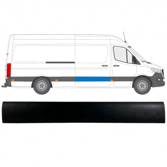 Sideliste til skydedør til Mercedes Sprinter 2018- / Højre 12932