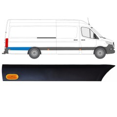 Stødliste til bagskærm med lampe til Mercedes Sprinter 2018- / Højre / Sæt 12970