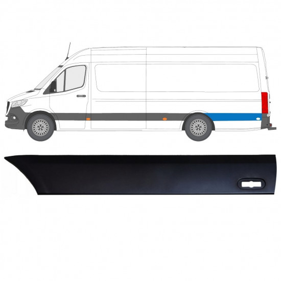 Pynteliste til bagskærm til Mercedes Sprinter 2018- / Venstre 12943