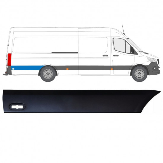 Pynteliste til bagskærm til Mercedes Sprinter 2018- / Højre 12942