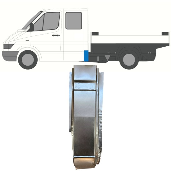 Reparationspanel til bageste hjørne til Mercedes Sprinter 1995-2006 / Venstre 16399