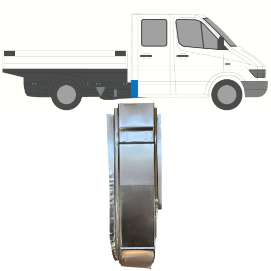 Reparationspanel til bageste hjørne til Mercedes Sprinter 1995-2006 / Højre 16398