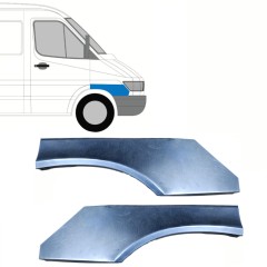 Skærmkant reparationsplade til Mercedes Sprinter 1995-2006 / Venstre+Højre / Sæt 10151