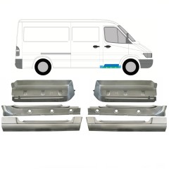Indre reparationspanel til dørpanel + forskærm + forreste trin til Mercedes Sprinter 1995-2006 / Sæt 10534