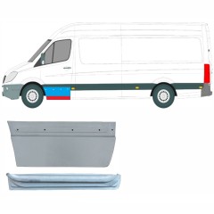 Reparationsplade dør foran indre og ydre til Mercedes Sprinter 2006-2018 / Venstre / Sæt 9624
