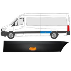 Stødliste til bagskærm med lampe til Mercedes Sprinter 2006-2018 / Venstre / Sæt 9057