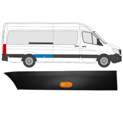 Stødliste til bagskærm med lampe til Mercedes Sprinter 2006-2018 / Højre / Sæt 9056
