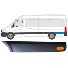 Stødliste til bagskærm bag hjulet med lampe til Mercedes Sprinter 2006-2018 / Venstre / Sæt 9059