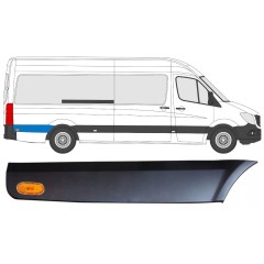 Stødliste til bagskærm bag hjulet med lampe til Mercedes Sprinter 2006-2018 / Højre / Sæt 9058