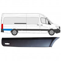 Stødliste til bagskærm bag hjulet til Mercedes Sprinter 2006- / LWB / Højre 8028