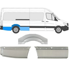 Bagskærm reparationspanel til Mercedes Sprinter 2006-2018 / Højre / Sæt 8717