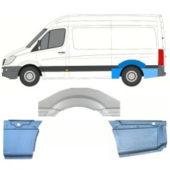 Bagskærm reparationspanel til Mercedes Sprinter 2006-2018 / Venstre / Sæt 8716