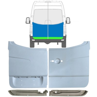 Reparationsplade til bagdør til Mercedes Sprinter 2006-2018 / Sæt 10517