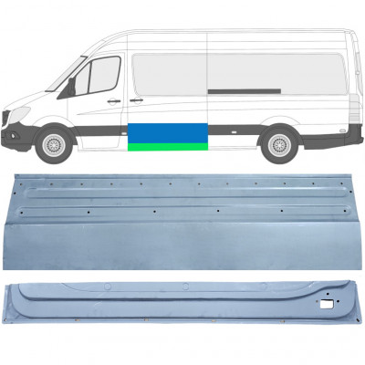 MERCEDES SPRINTER 2006- SKYDEDØR INDVENDIG + YDRE PANEL / SÆT / VENSTRE