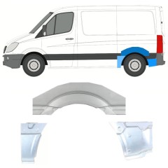 Bagskærm reparationspanel til Mercedes Sprinter 2006-2018 / Venstre / Sæt 11313